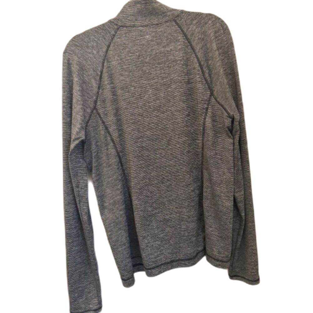 Tek Gear DryTek Zip Up Athletic Jacket Size L Gray Workout Running Top - Picture 3 of 5